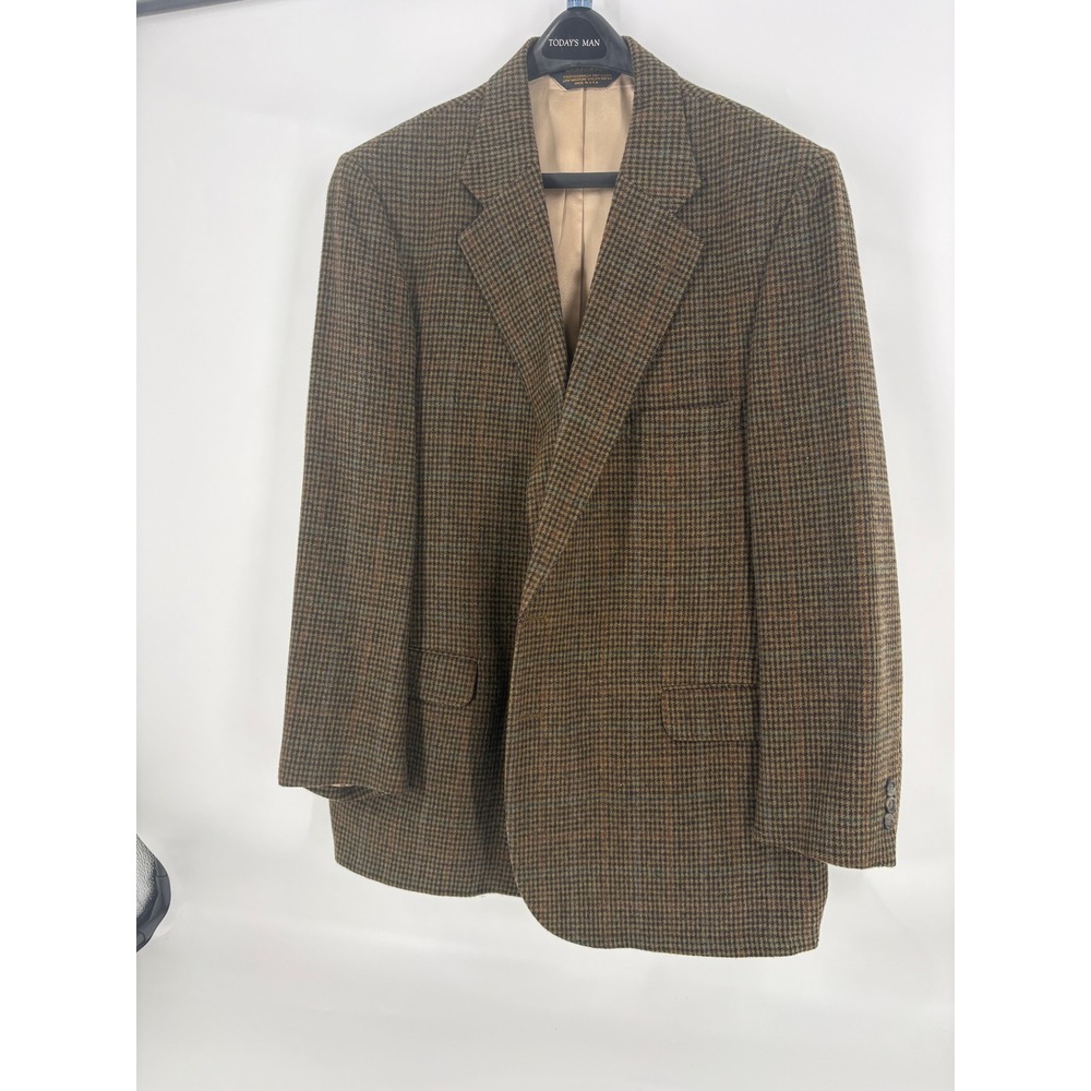 Men's Brown Houndstooth Blazer